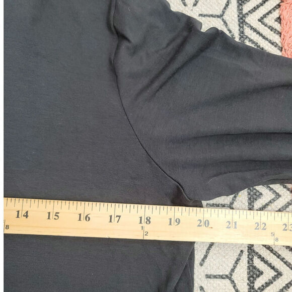 EILEEN FISHER BLACK TURTLENECK, SZ LARGE - Picture 10 of 15